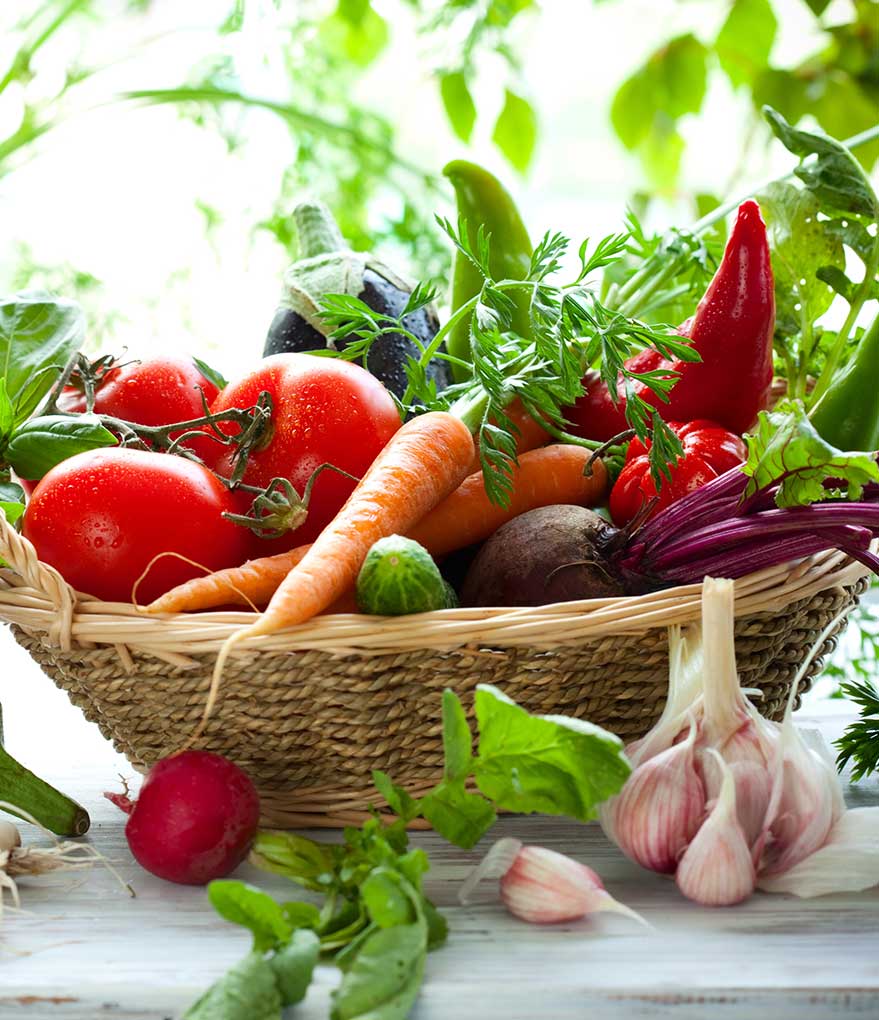 Gut Health Reset: Transform your Life - table with fresh vegetables